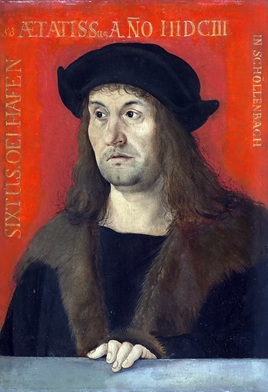 Sixtus Oelhafen, 1503 (Hans Leonard Schäufelein) (1480-1540) Martin von Wagner Museum, University of Würzburg 